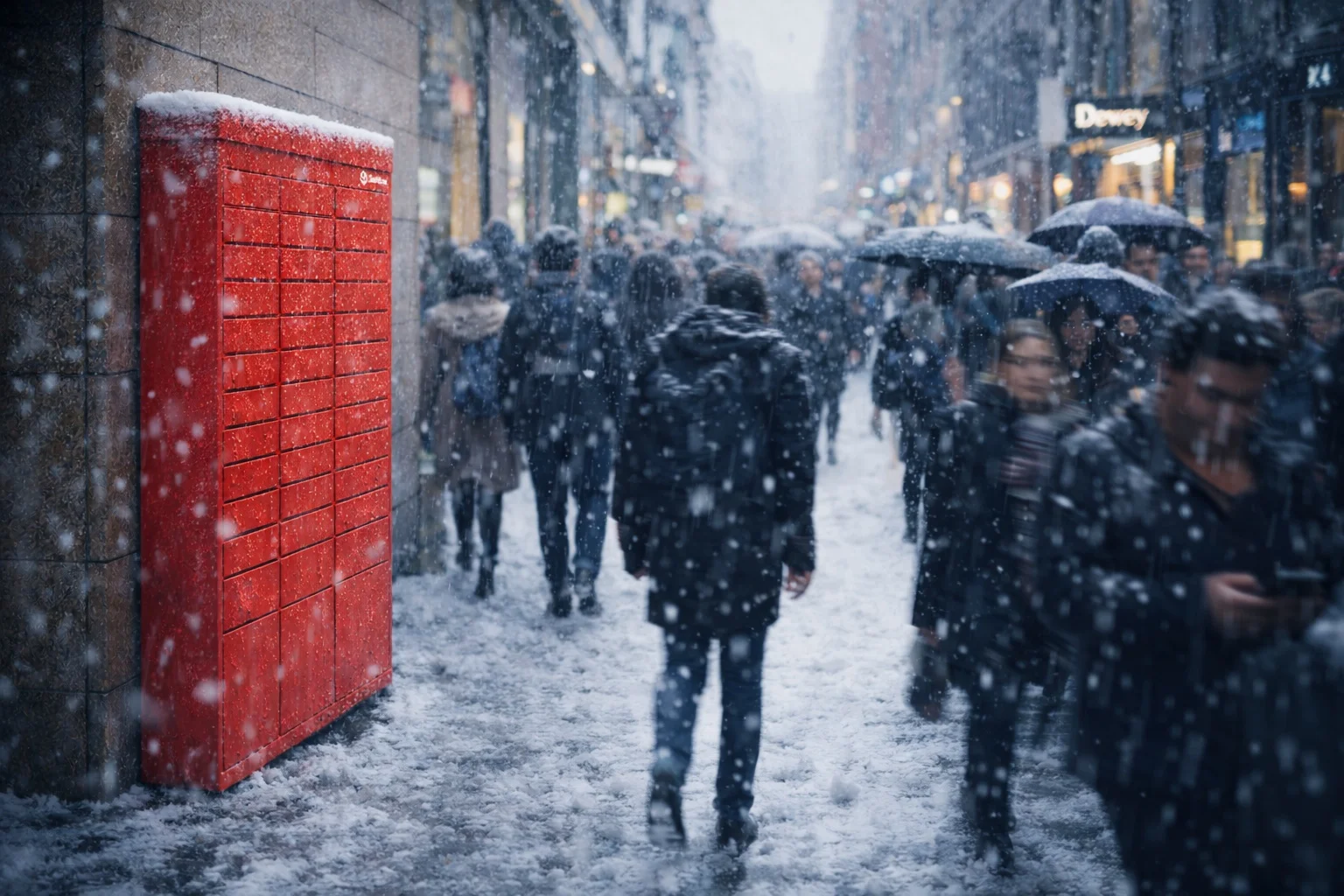 Swiftbox i snö - fungerar året runt